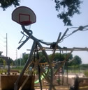 4 inch pipe bent for unique basketball goal